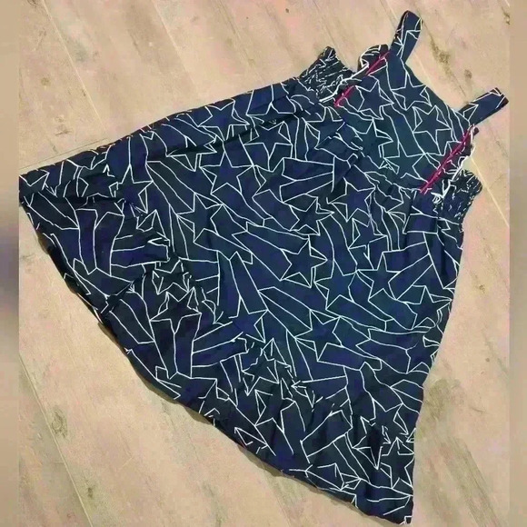 Cat & Jack Red, White and Blue Patriotic Maxi Dress - Picture 3 of 9